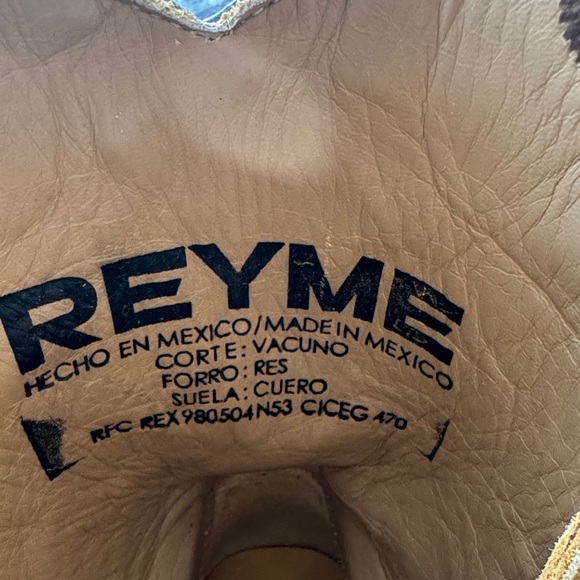 REYME  Leather Cowboy Boots – Floral Tooled Brown Size 25 US / Women’s 8) - Picture 9 of 9